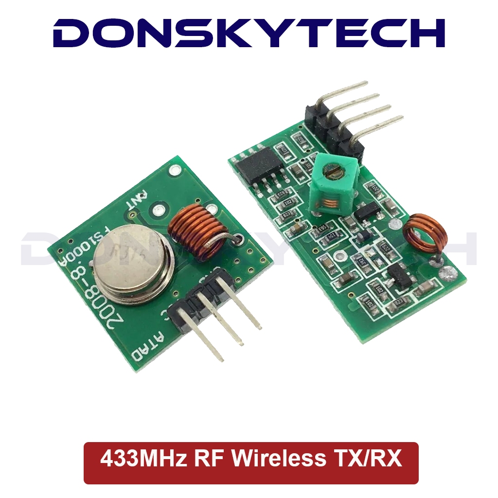 E4 433Mhz RF Wireless transmitter and receiver kit طقم وحدة إرسال واستقبال