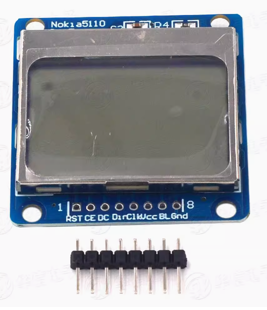F6 Nokia 5110 84x48 LCD Shield Module
Blue Backlight شاشة إل سي دي