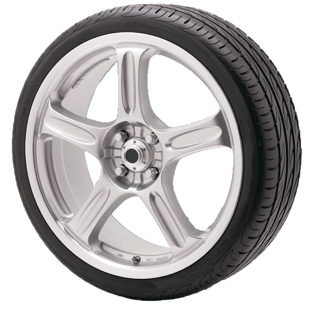 VB4 smart car wheel tyre عجلة صفراء