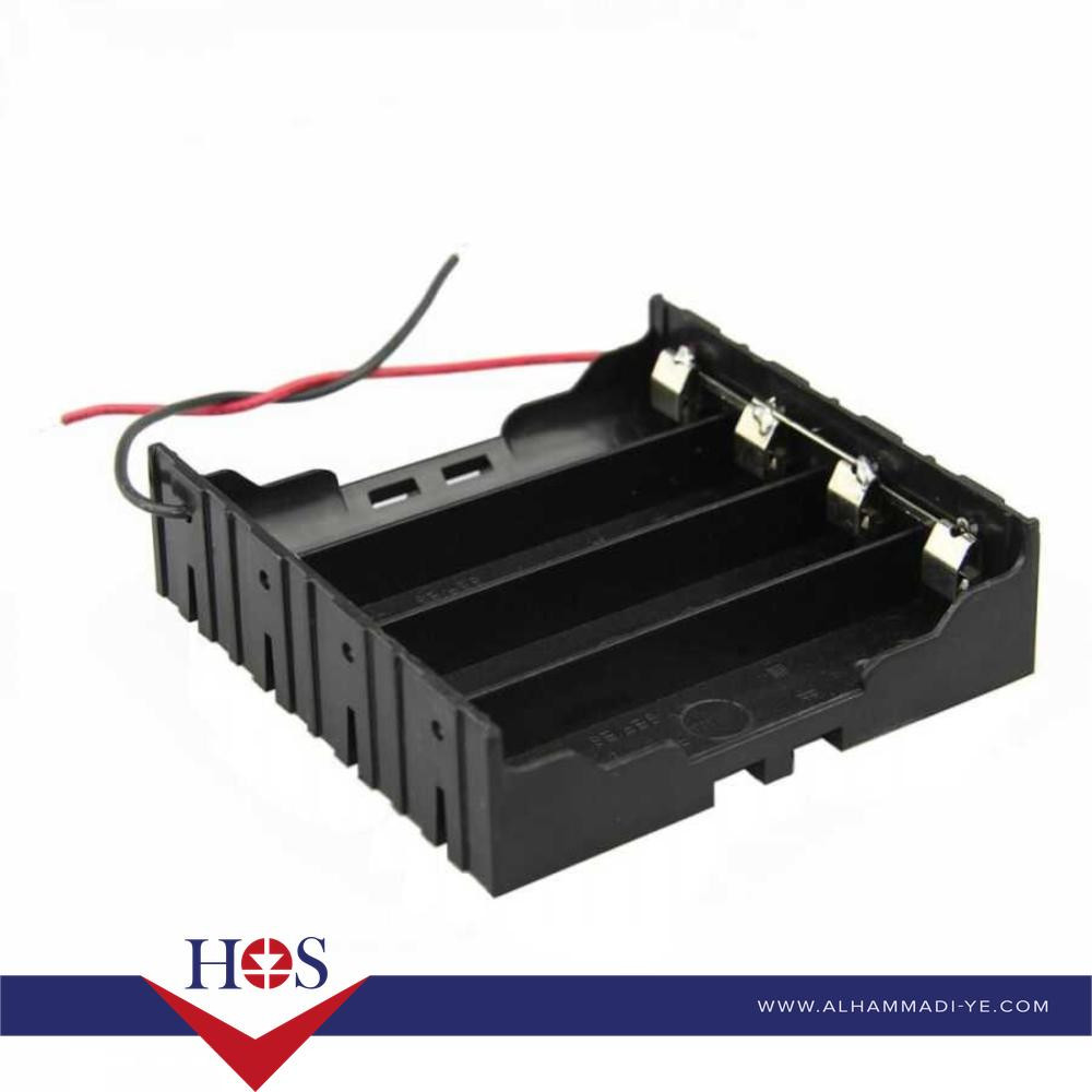 18650 Cell Box قاعدة بطاريات 18650 رباعية