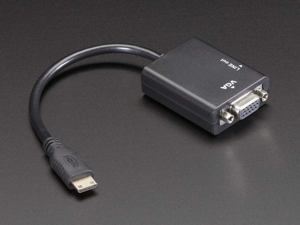 HDMI to VGA Adapter without Audio تحويلة