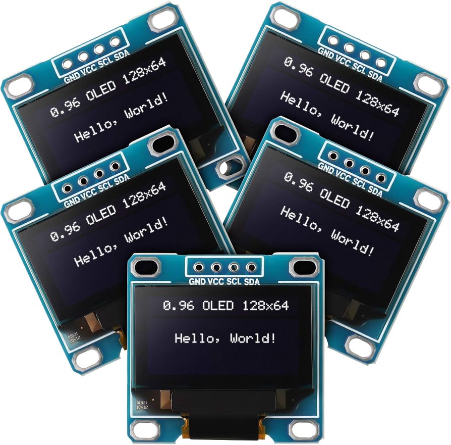 O7 0.96-inch OLED display (128x64 Pixels) شاشة