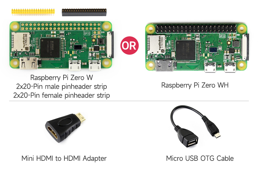 B4 raspberry PI zero W v1.1 لوحة