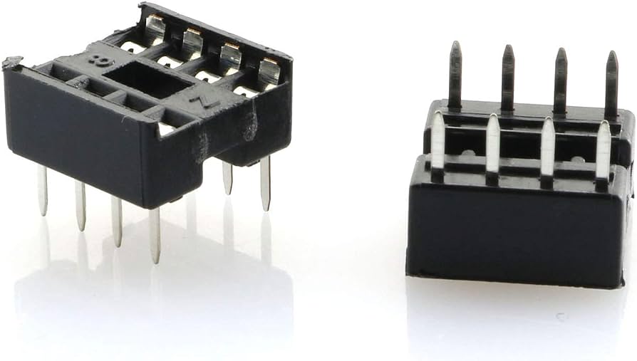 TI8 IC Socket 8pin قاعدة اي سي