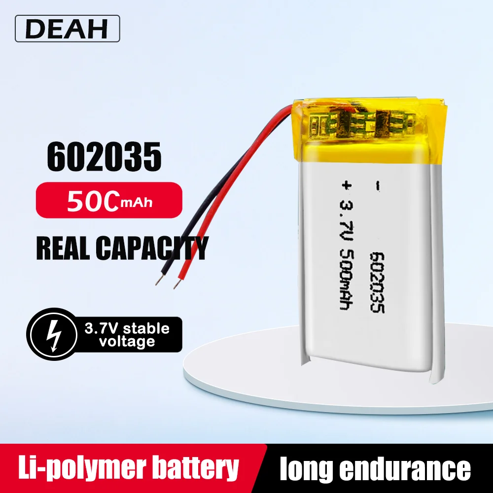 VT12 3.7V 500mah 602035