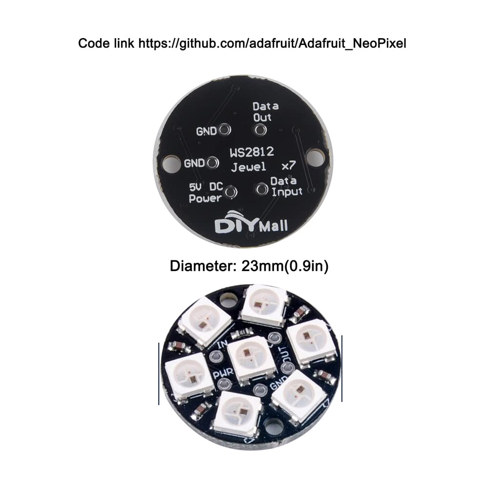 P13 5050 RGB LED Development Board 7-bit