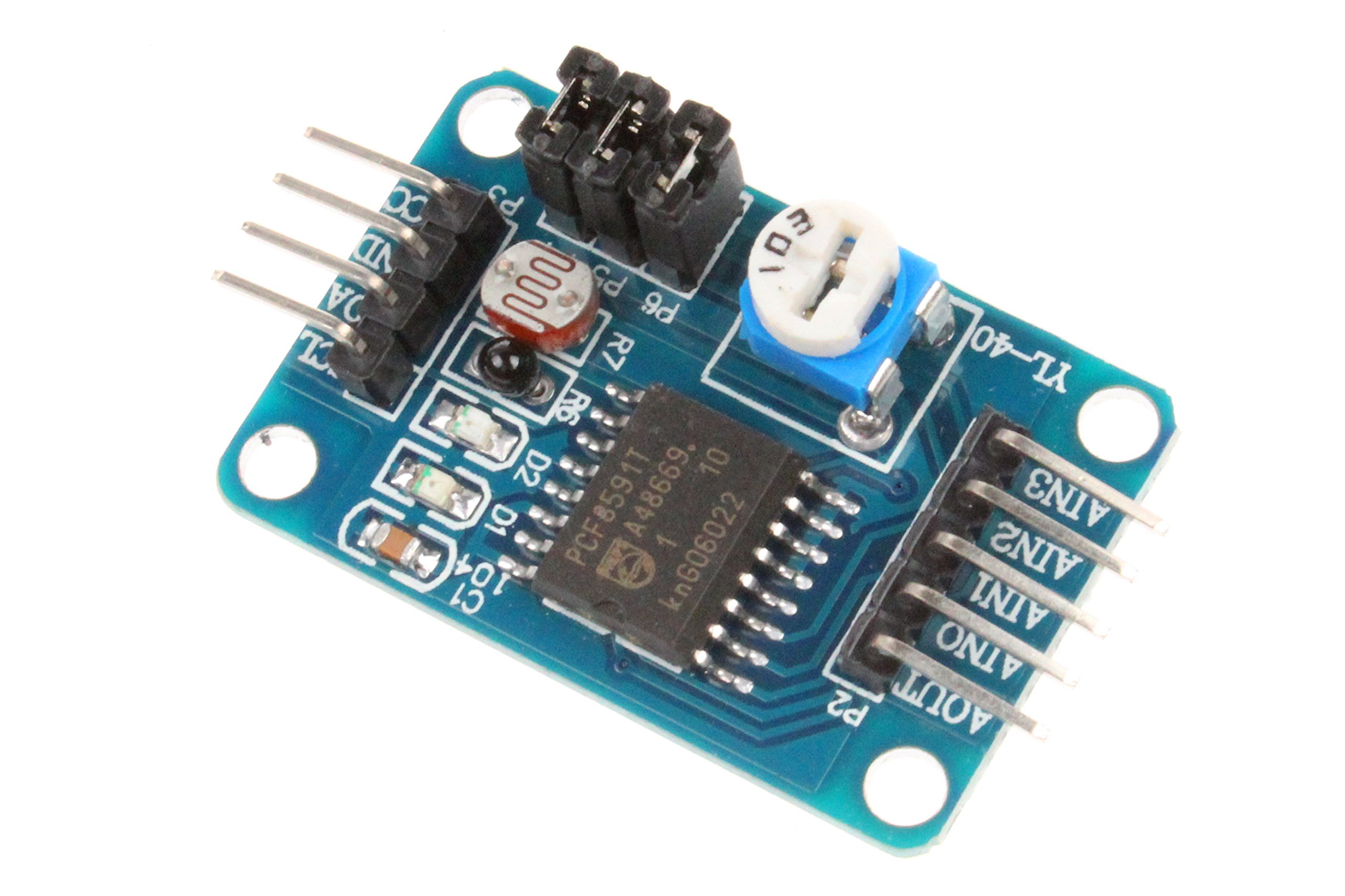 P10 PCF8591 ADC DAC AD/DA Analog Digital Converter محول رقمي إلى تَناظري