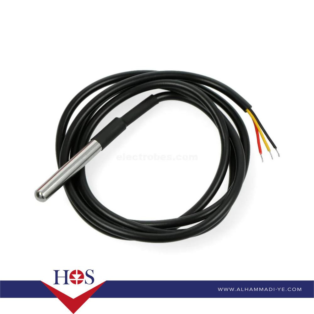 DS18B20 Waterproof Digital Thermal Probe 1m 12 pit digatel