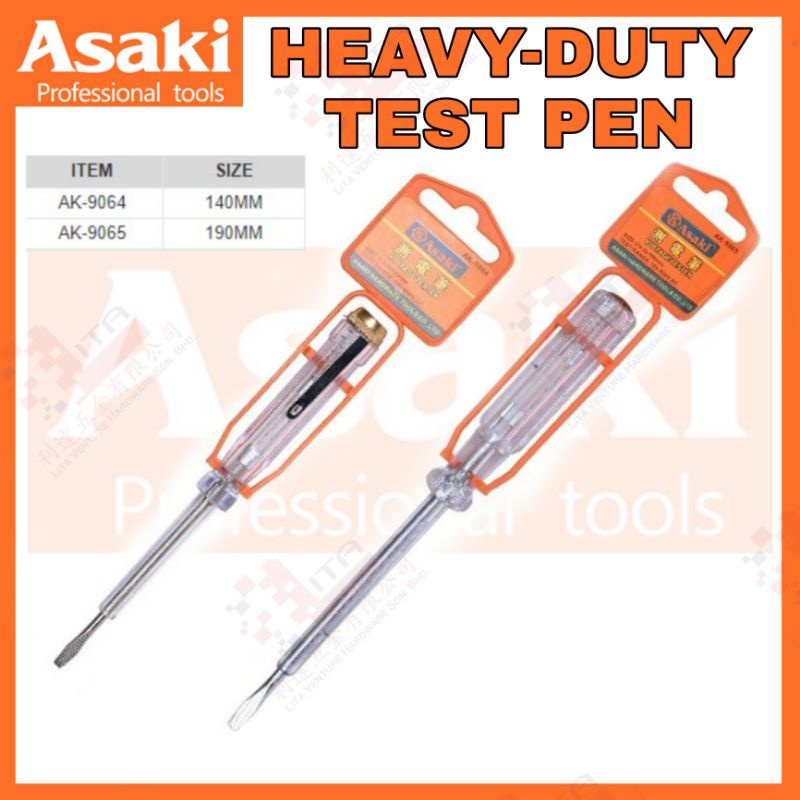مفك اختبار  Asaki Voltage Test Screwdriver AK-9064