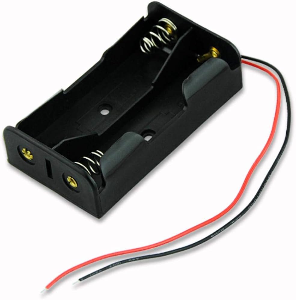 18650 Cell Box قاعدة بطاريات 18650 ثنائية