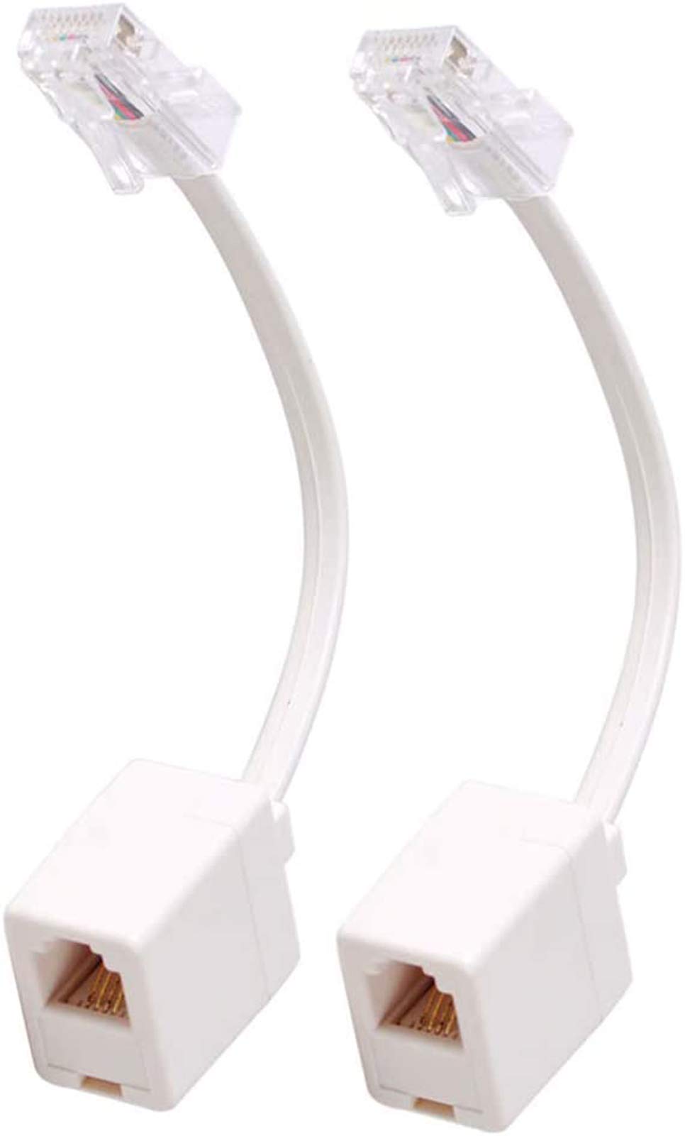 RJ11 Rj45 F/F  وصلة عادية