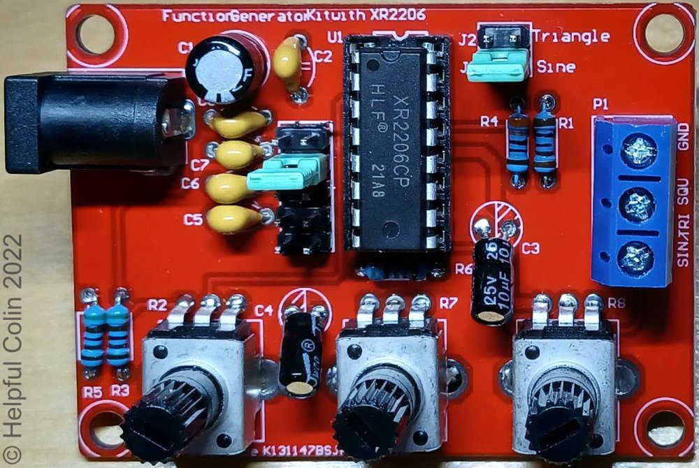 Y3 009 XR2206 Function Generator مولد إشارات ووردات موجية