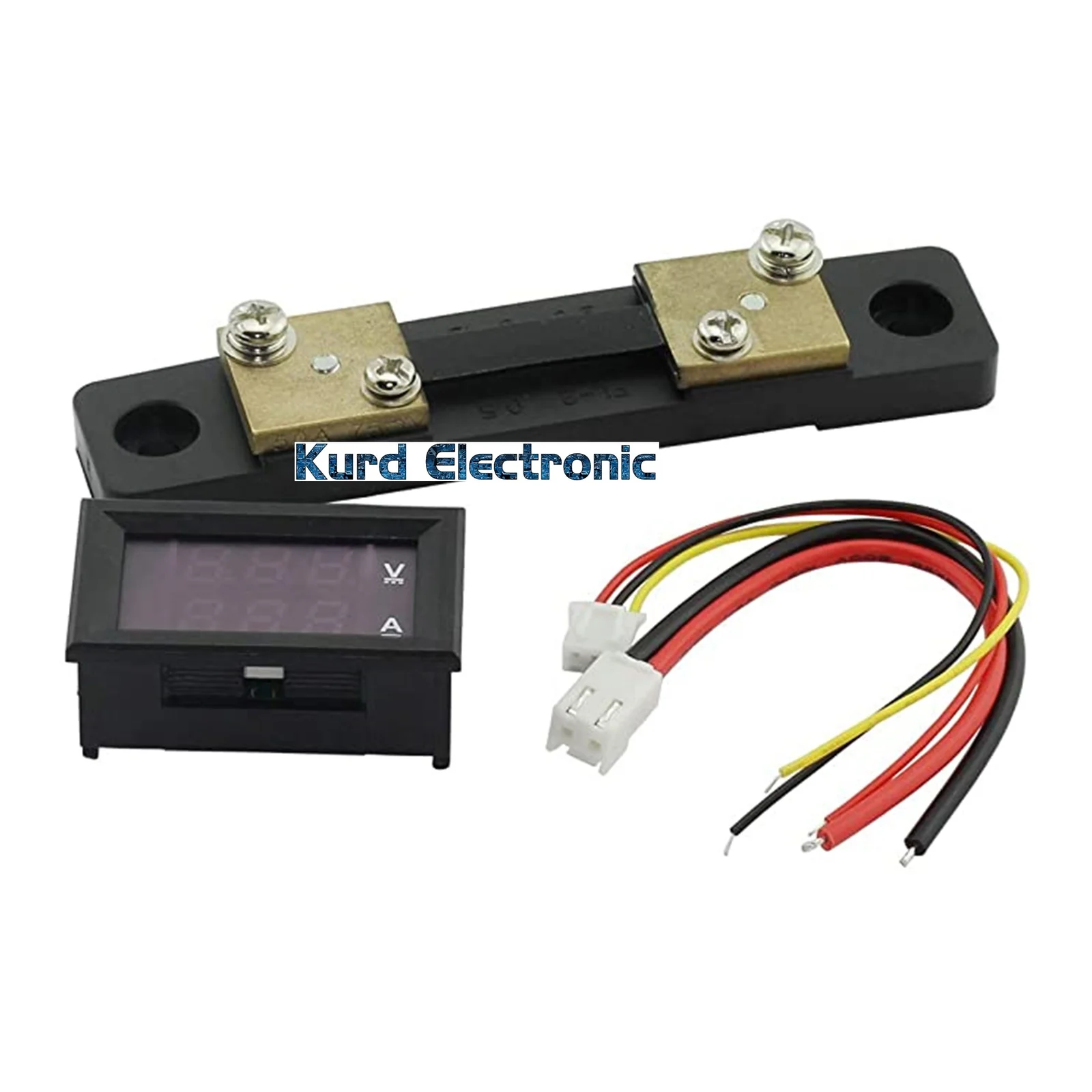 F9 0.28" 100V 50A Dual LED Voltmeter Ammeter مقياس الجهد والتيار الرقمي المزدوج