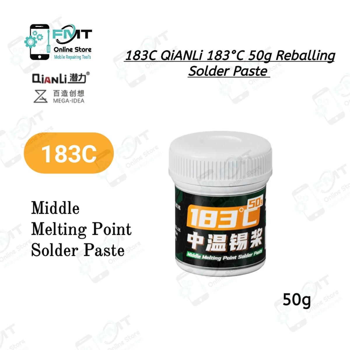 قصدير سائل Solder Paste x0104-3 50g 183°C