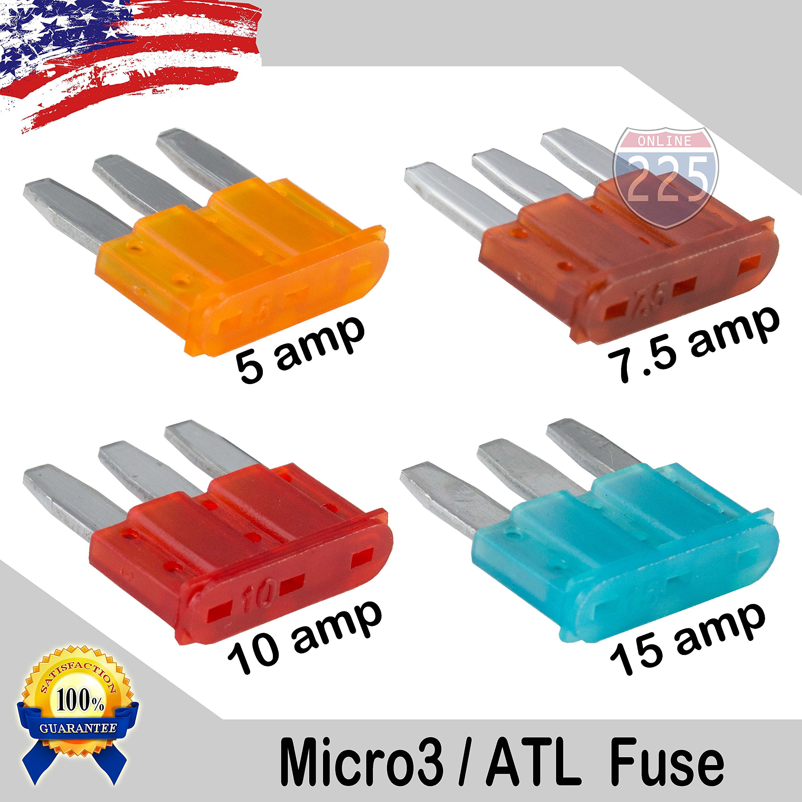 xy1 Mini Blade car Fuse 3a-5a-7.5a فيوز سيارة