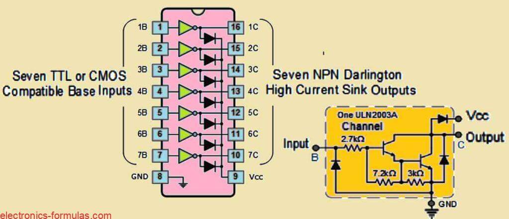 SS2 KID65001AB 7 CIRCUIT DARLINGTON TRANSISTOR ARRAY
