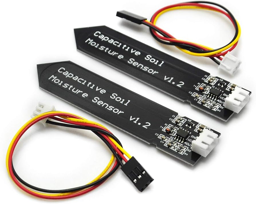 J10 Capacitive Soil Moisture Humidity Sensor حساس قياس رطوبة التربة ونسبة الماء في الأرض