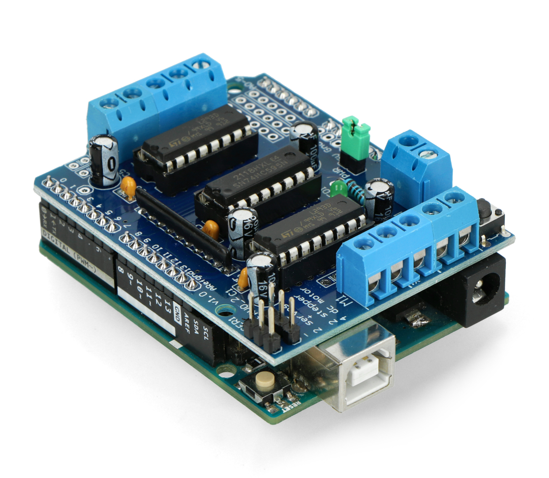 I5 Arduino Uno L293D Motor Drive Shield متحكم محركات