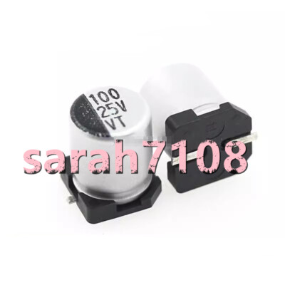 25v100uF SMD Electrolytic Capacitor مطبوع مكثف كيميائي