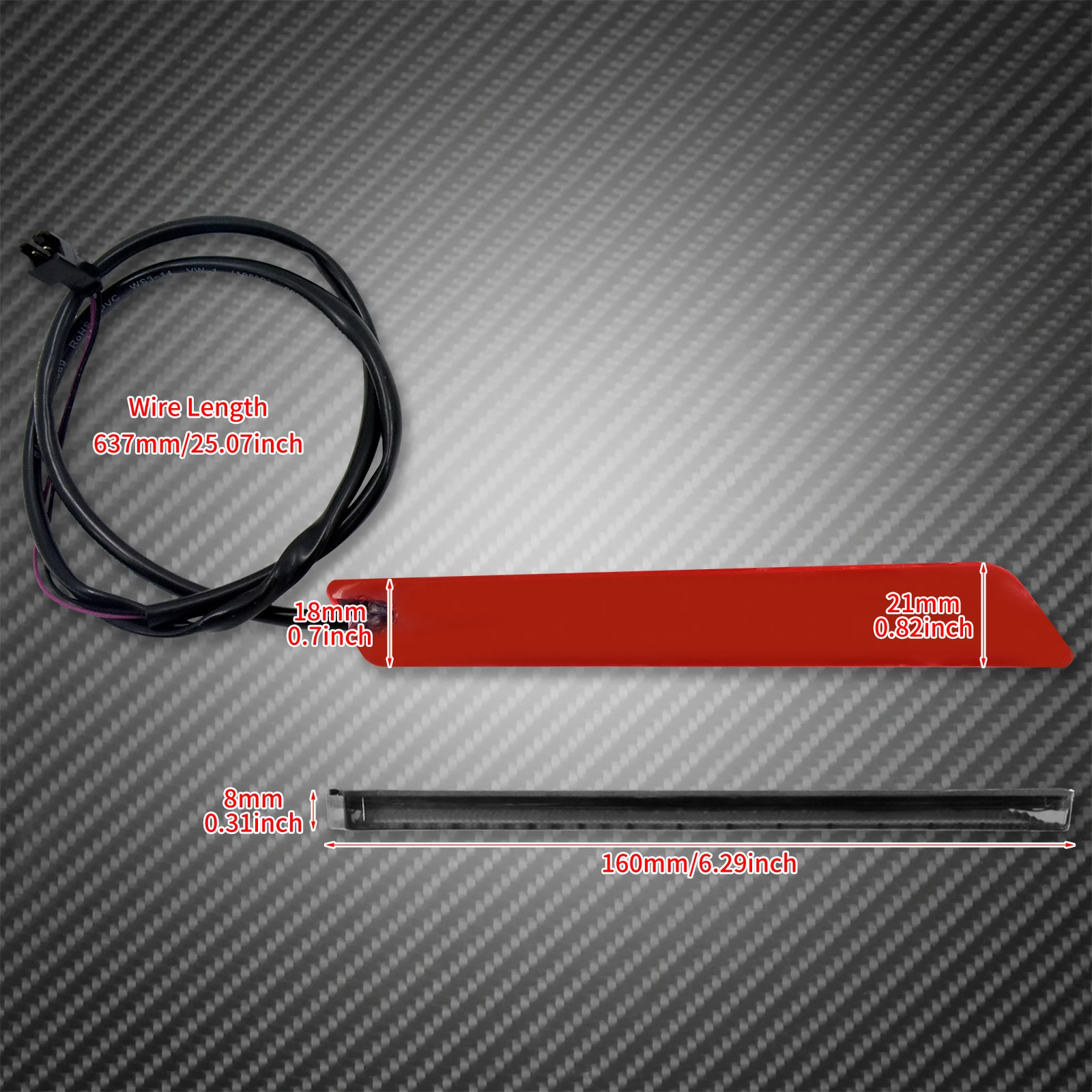 led 58'' -4014 -66v450ma - 637mm