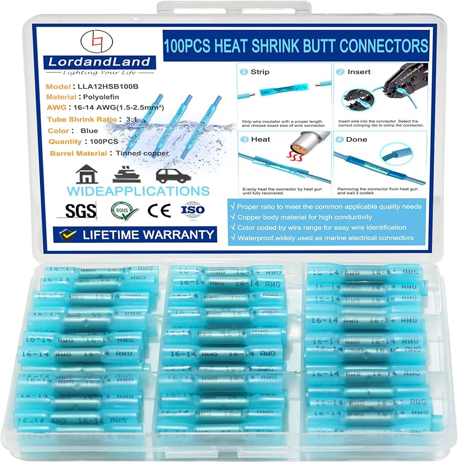 Heat shrink connector 100pcs
