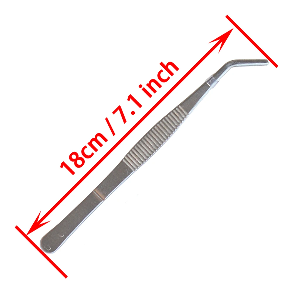 ملقاط فولاذ Stainless Steel Tweezers 18cm
