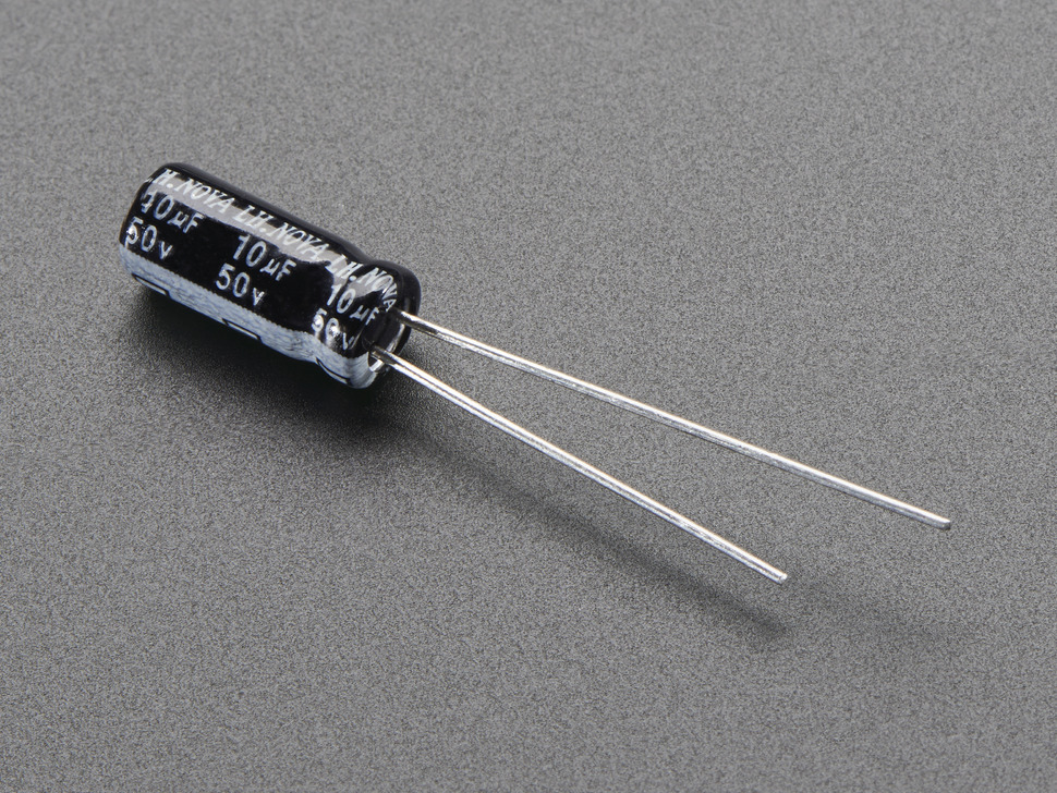 50v10uF Electrolytic Capacitor مكثف كيميائي