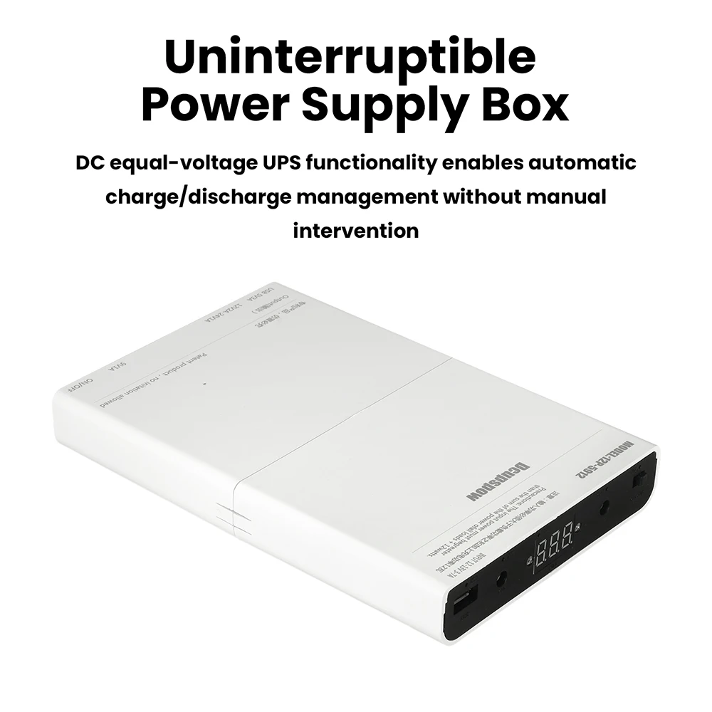 w10 DC UPS Power Supply Module v2.0 for 3.7V Li-ion Battery (12W) UPS لوحة رفع الجهد والشحن الذكي