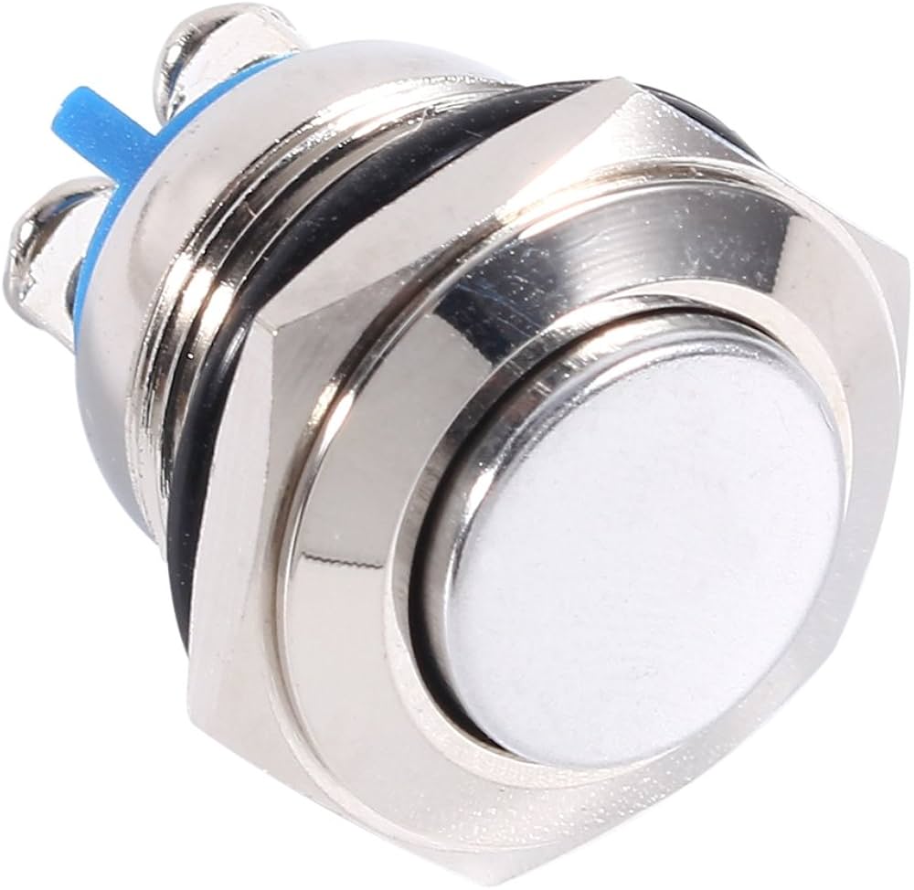 مفتاح ضغط معدني مضيئ Metal Push Button 16mm 12v-24v