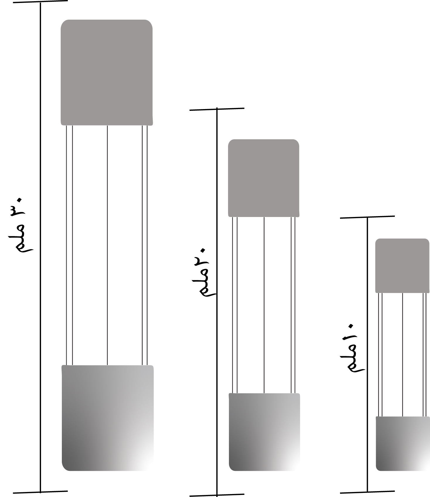 20mm-30mmقاعدة فيوز زجاجي ضد الماء سلك