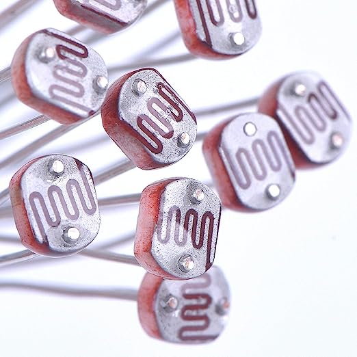 L1 Hermetic Light dependent 30-50k 5mm resistor ldr  مقاومة متغيرة بالضوء