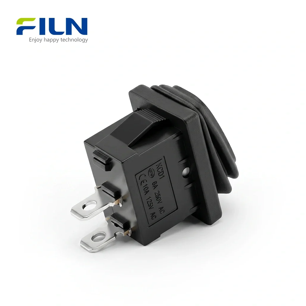 مفتاح كهربائي لحظي KCD1 Momentary Rocker Switch