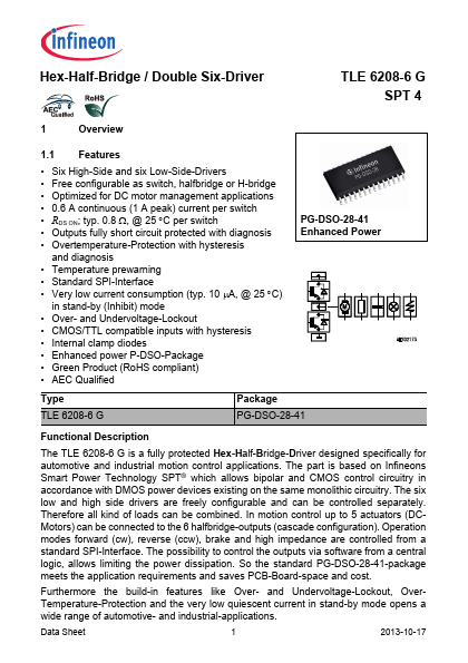 SD10 - TLE6208-6G- ignition driver car
