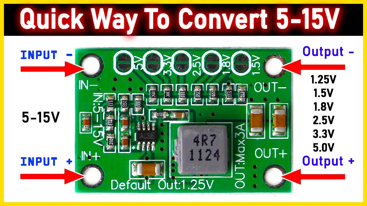 vc6- ca 1235 buck power in5-16v,out1.25-5v لوحة تعوضية