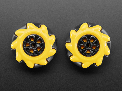 عجلة  mecanum wheel 48mm 4pcs set with tt geared