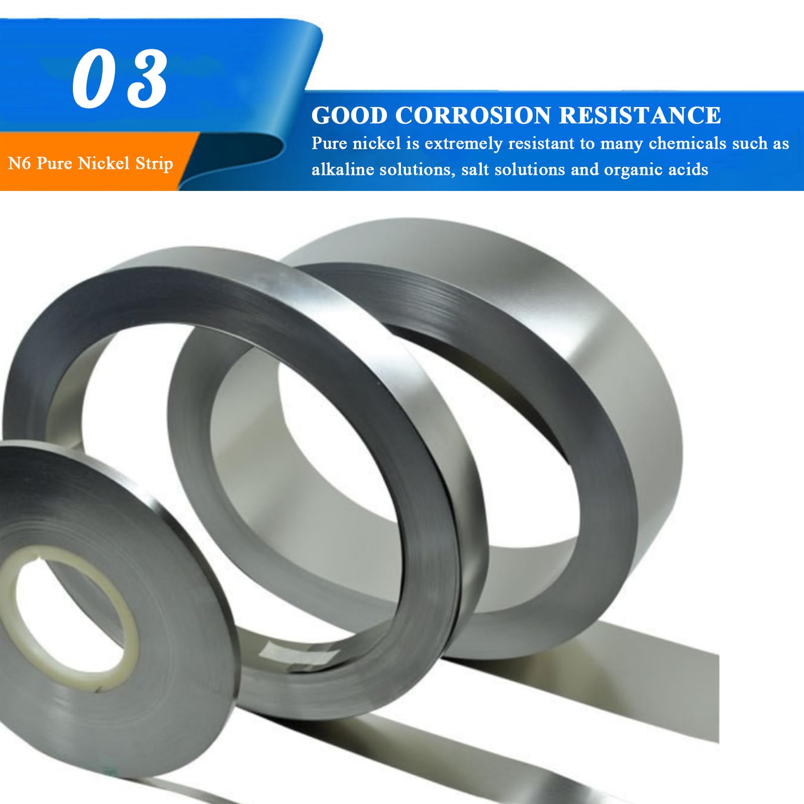 شريط نيكل Nickel Strip 0.1mm*7mm (10m)