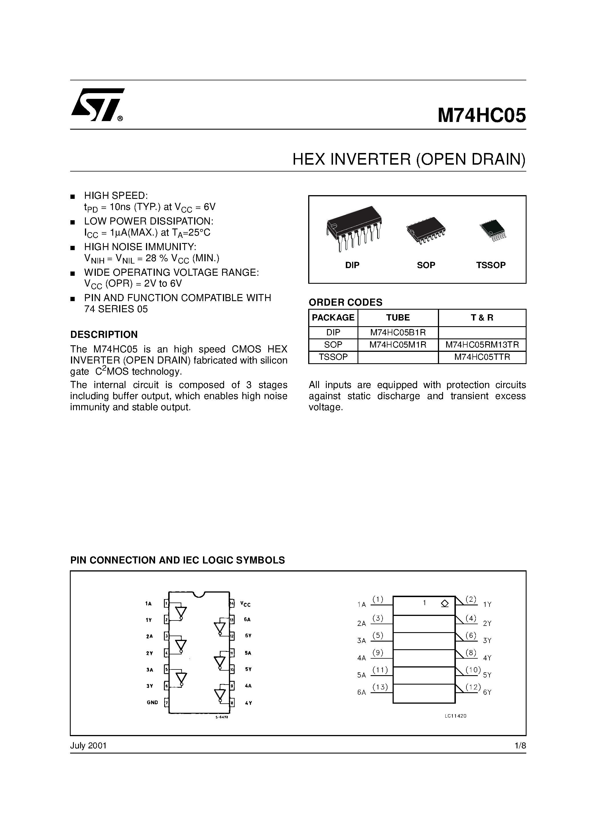 SJ3-74HC05D SMD
