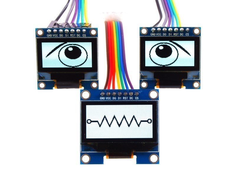 o7 1.3nch OLED Display Module with SH1106 Driver (128x64 Pixels) شاشة