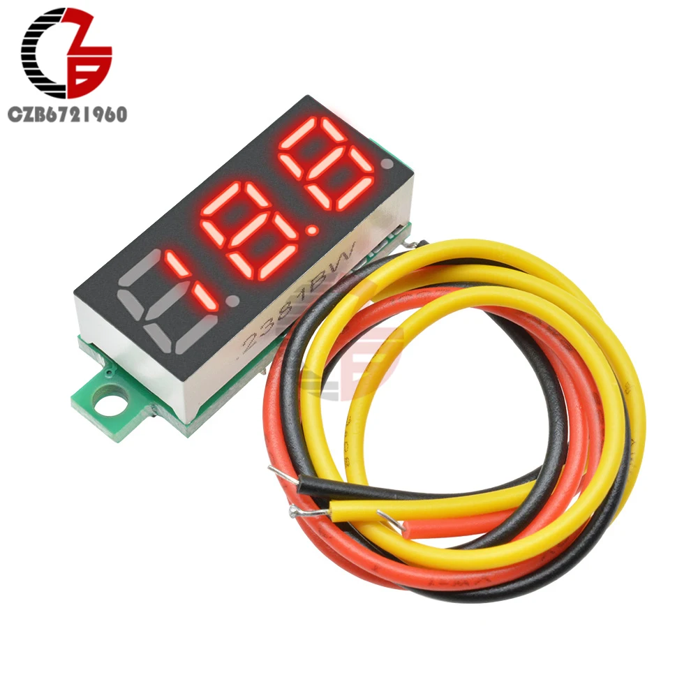 F9 0.28 inch DC Volt Meter LED 4 Color  مقياس الجهد الرقمي