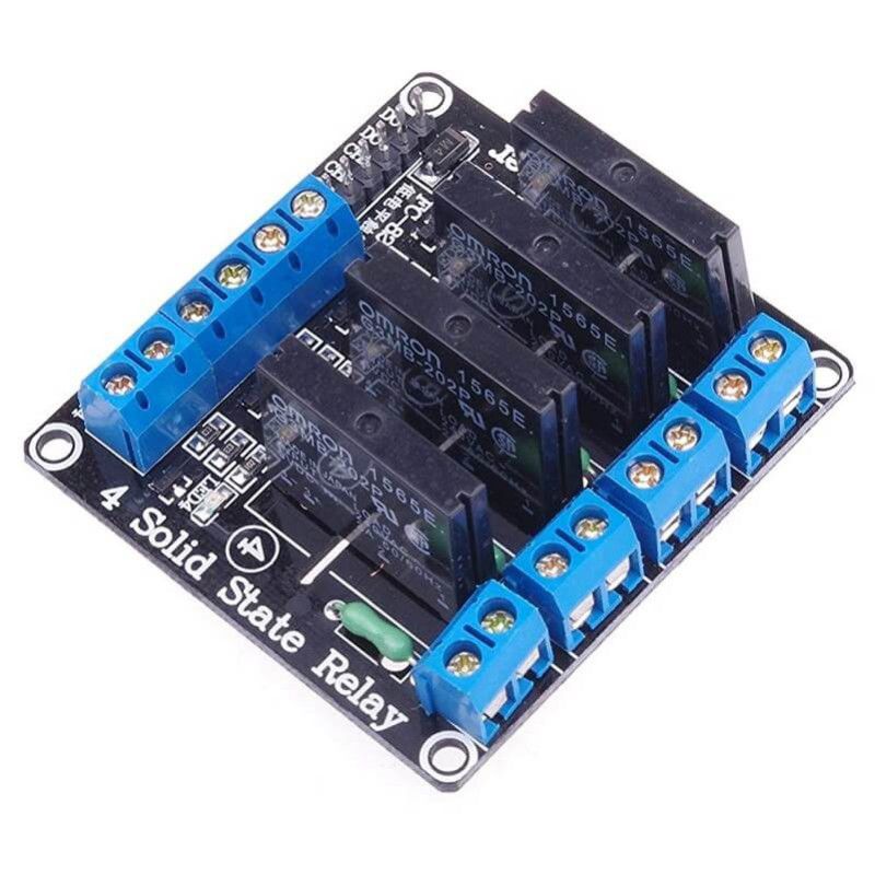 U11 4 Channel Solid State Relay Module  مرحل كهربائي رباعي القناة