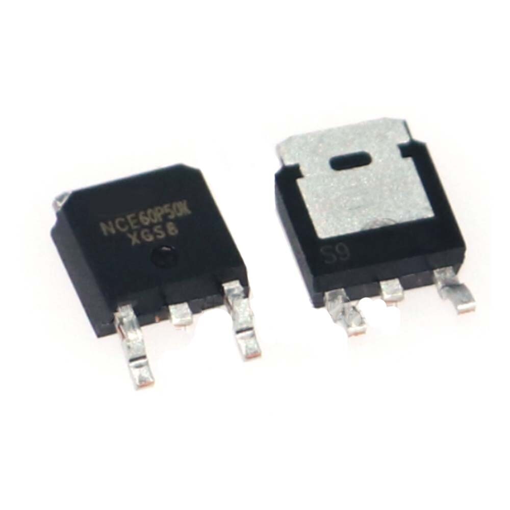 SM12 NCE60P25K mosfet P-ch 50A 60V  SMD