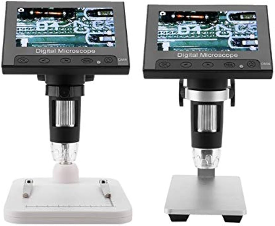 DM4 1000X 720P Portable Digital Microscope 4.3" LCD Screen جهاز تكبير الكتروني