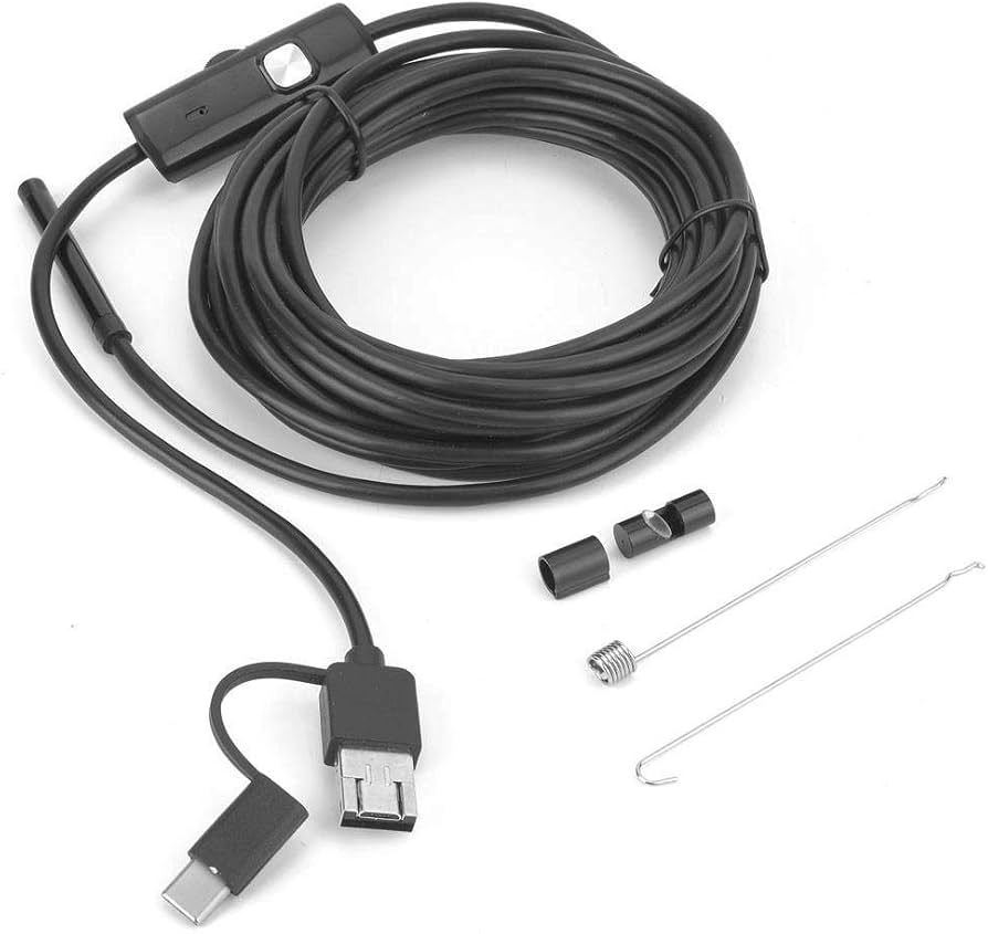 3in1 android/PC (USB-type c) 5.5mm 5m Limp Camera كاميرا لتصوير الاماكن الضيقة