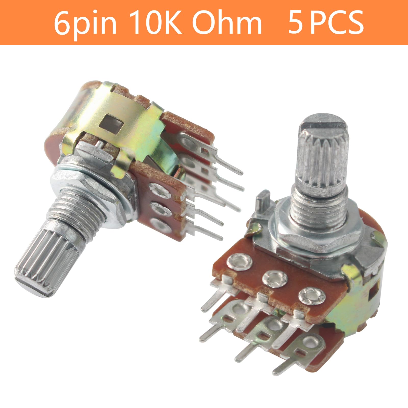 S10 Potentiometer 10K 6pin مقاومة متغيرة
