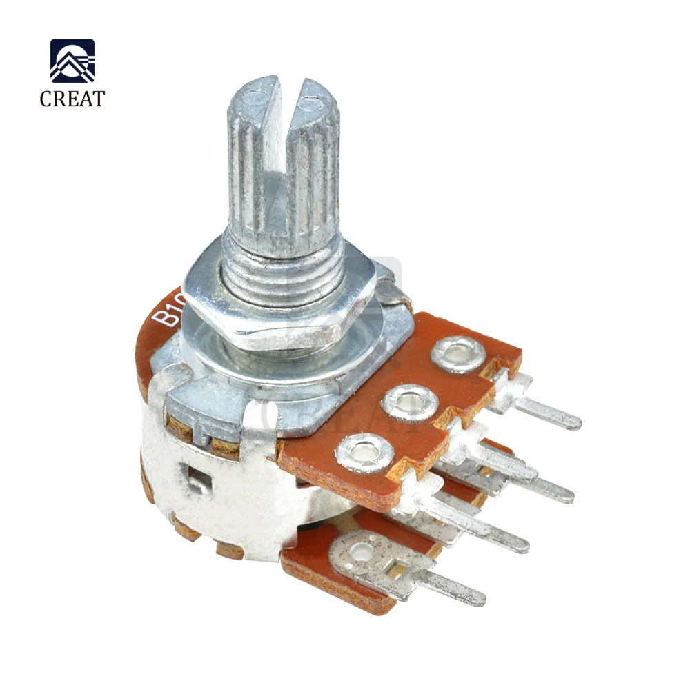 S13 Potentiometer 100K 6pin مقاومة متغيرة