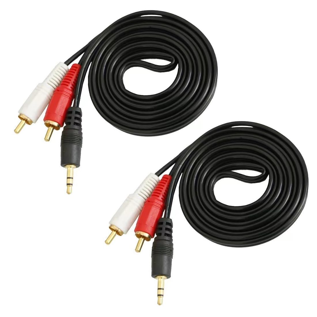 تحويلة صوت 3.5mm stereo male to 2 rca female jack