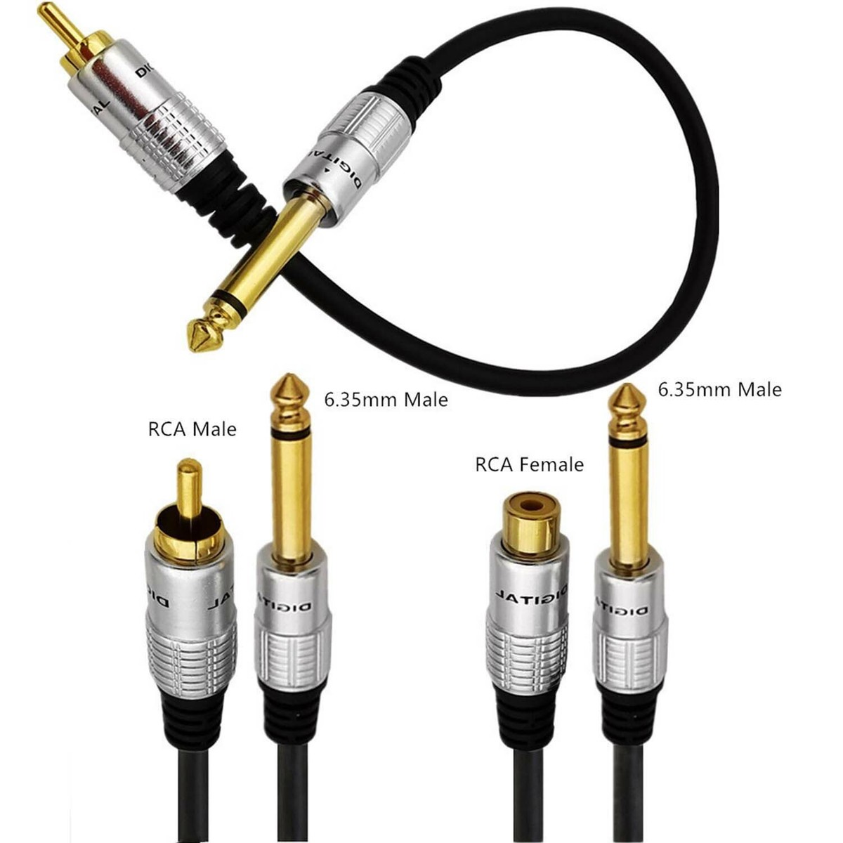 تحويلة صوت 6.5mm male to rca audio female