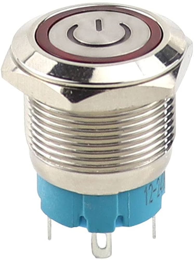 مفتاح كهربائي معدني Metal SWITCH/PUSH 22mm 220v