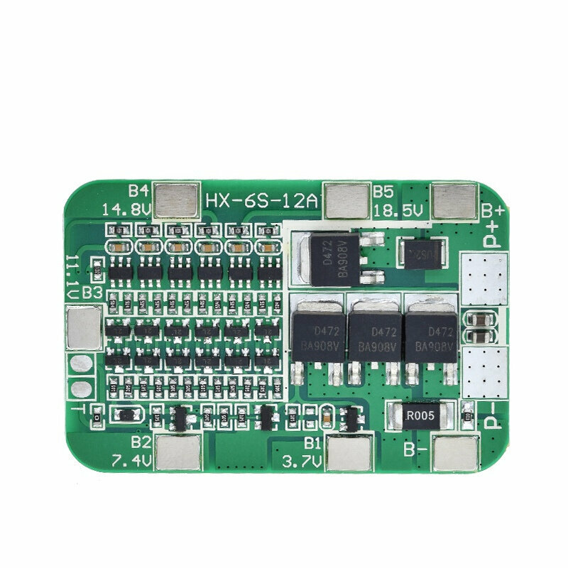 SP8 6S 12A Li-ion BMS Battery Protection for 18650 لوحة حماية بطاريات لستة خلايا