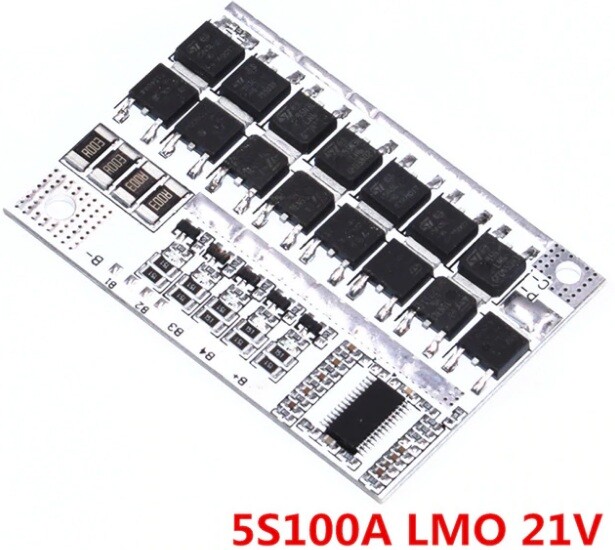 SP8 5S 100A Li-ion BMS Battery Protection for 18650 لوحة حماية بطاريات لخمسة خلايا
